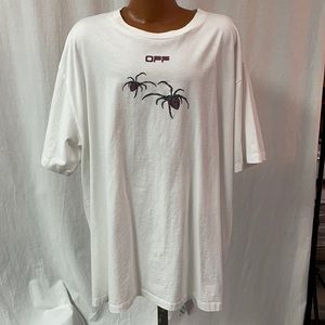 Men's Off-White Spider T-Shirt. 3X-Large